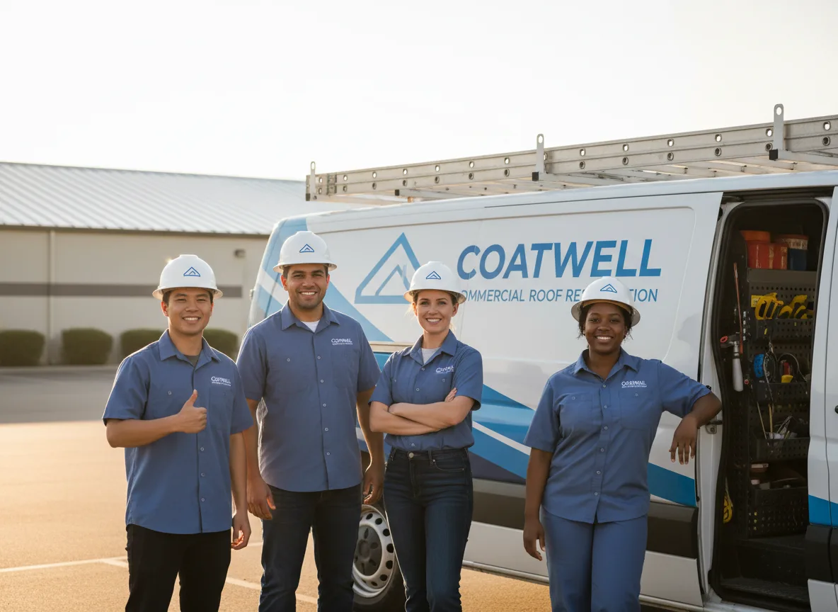 Commercial roof coating company in Springlake, TX